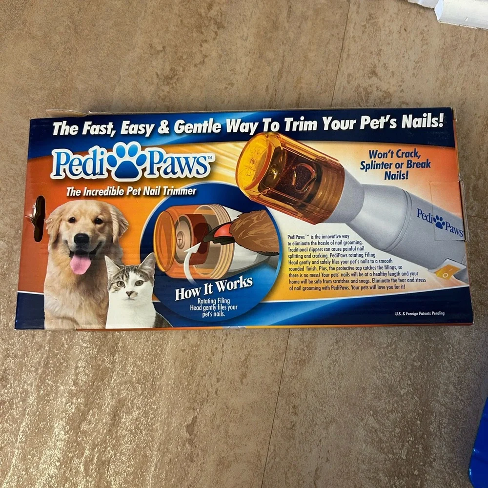 Pedi paws Pet Nail Trimmer cordless works!